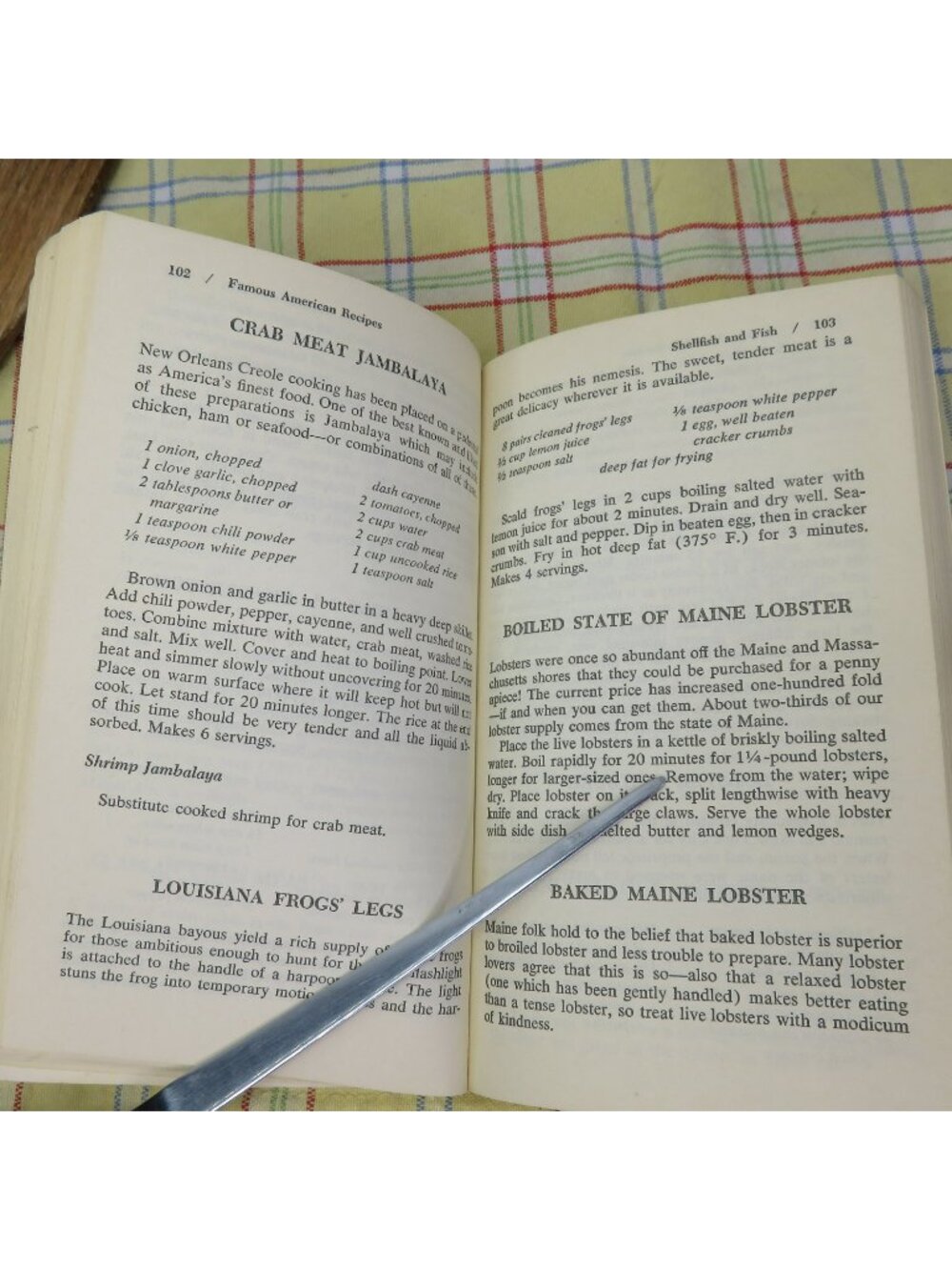 Famous American Recipes Cookbook John & Marie Roberson 1965 Collier PB 1st Ed - Picture 6 of 10
